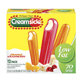 Creamsicle&nbsp;Ice Cream Pops&nbsp;Orange & Raspberry Sherbet 1.65 Oz Full-Size Picture